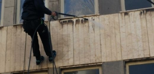 شستشوی نمای ساختمان واترجت سندبلاست نانو رزین نما