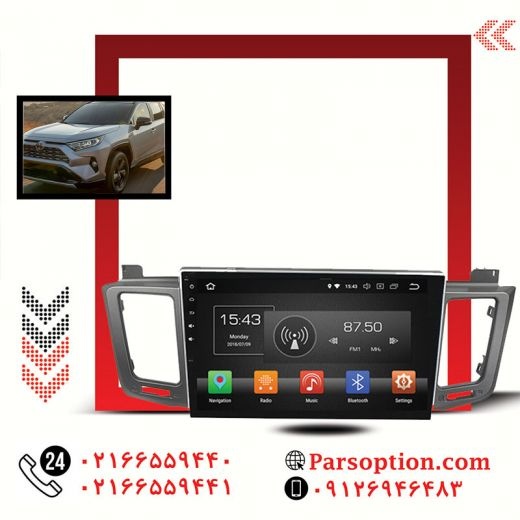 کیلس استارت rav4 و مانیتور اندروید rav4