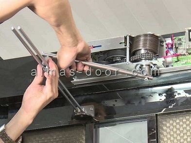 اجرا و نصب درب اتوماتیک الماس در
