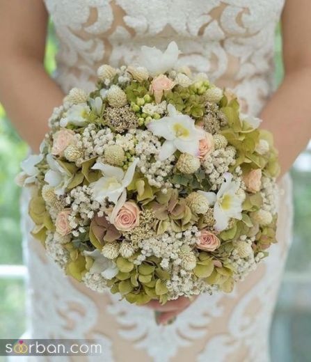 دسته گل طبیعی عروس